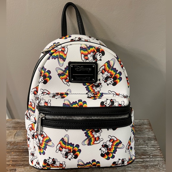 Disney Loungefly Mickey Pride Backpack - Picture 1 of 12